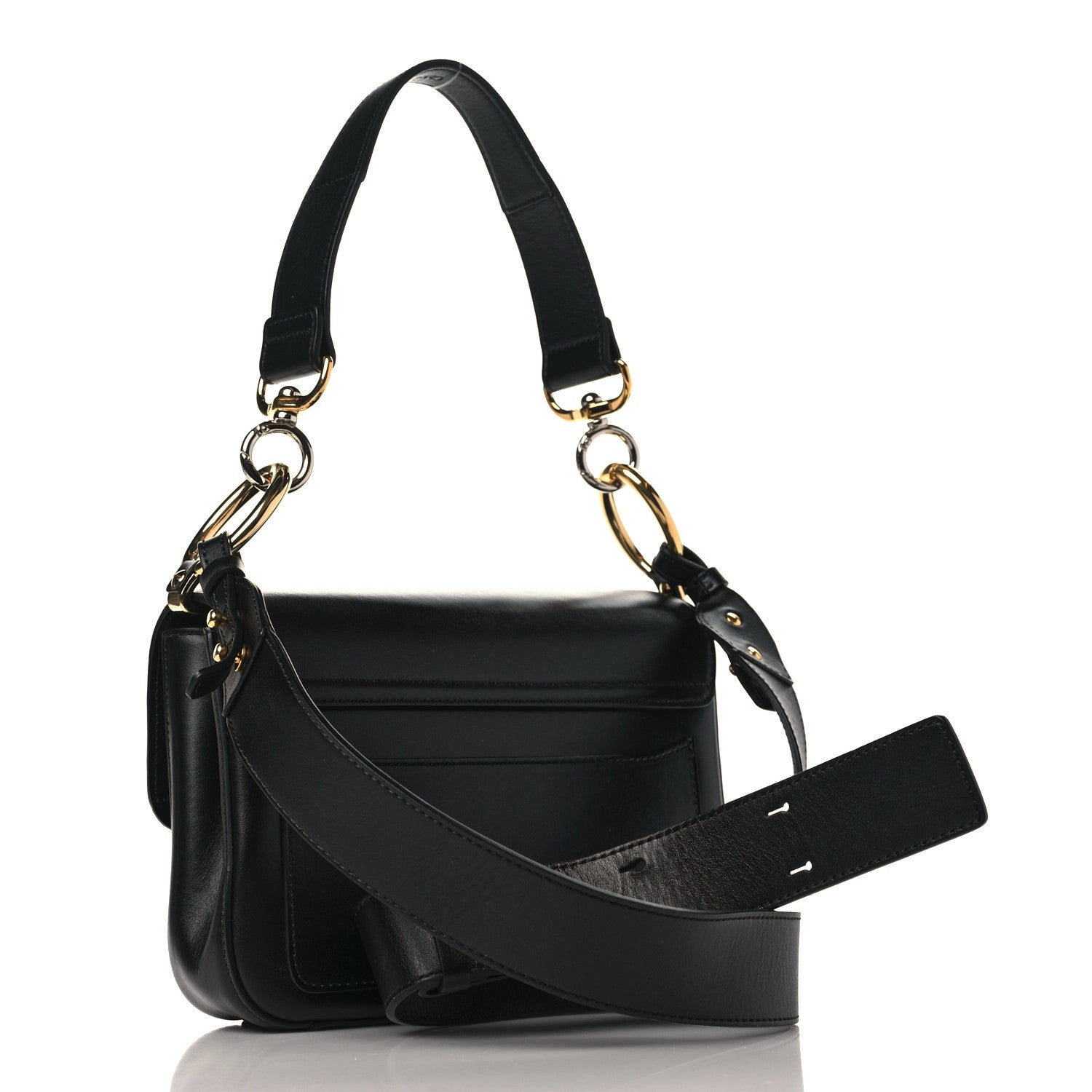 Chloe Calfskin Small C Double Carry Black 3 of 9