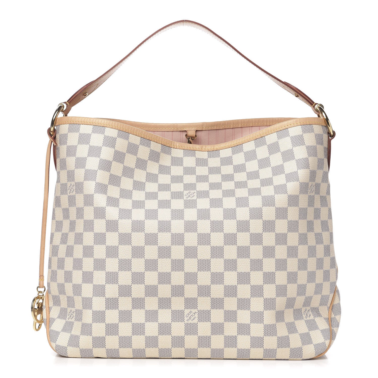 Louis Vuitton Damier Azur Delightful MM Rose Ballerine 1 of 8