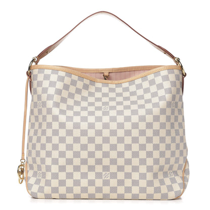 Louis Vuitton Damier Azur Delightful MM Rose Ballerine 1 of 8
