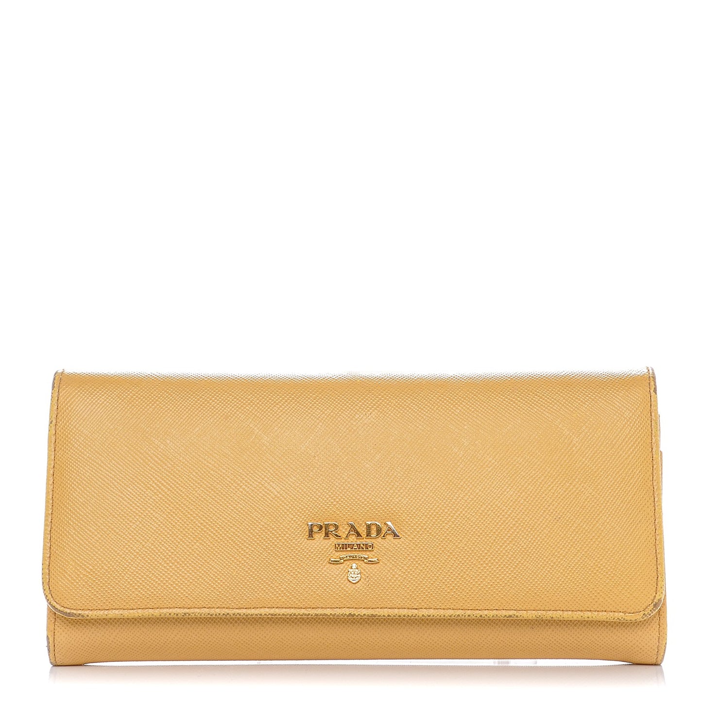 Saffiano Metal Continental Flap Wallet Ginestra