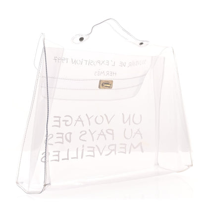 Hermes Vinyl Souvenir De L'Exposition Kelly Transparent 3 of 10