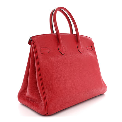 Hermes Togo Birkin 35 Rouge Casaque 3 of 11