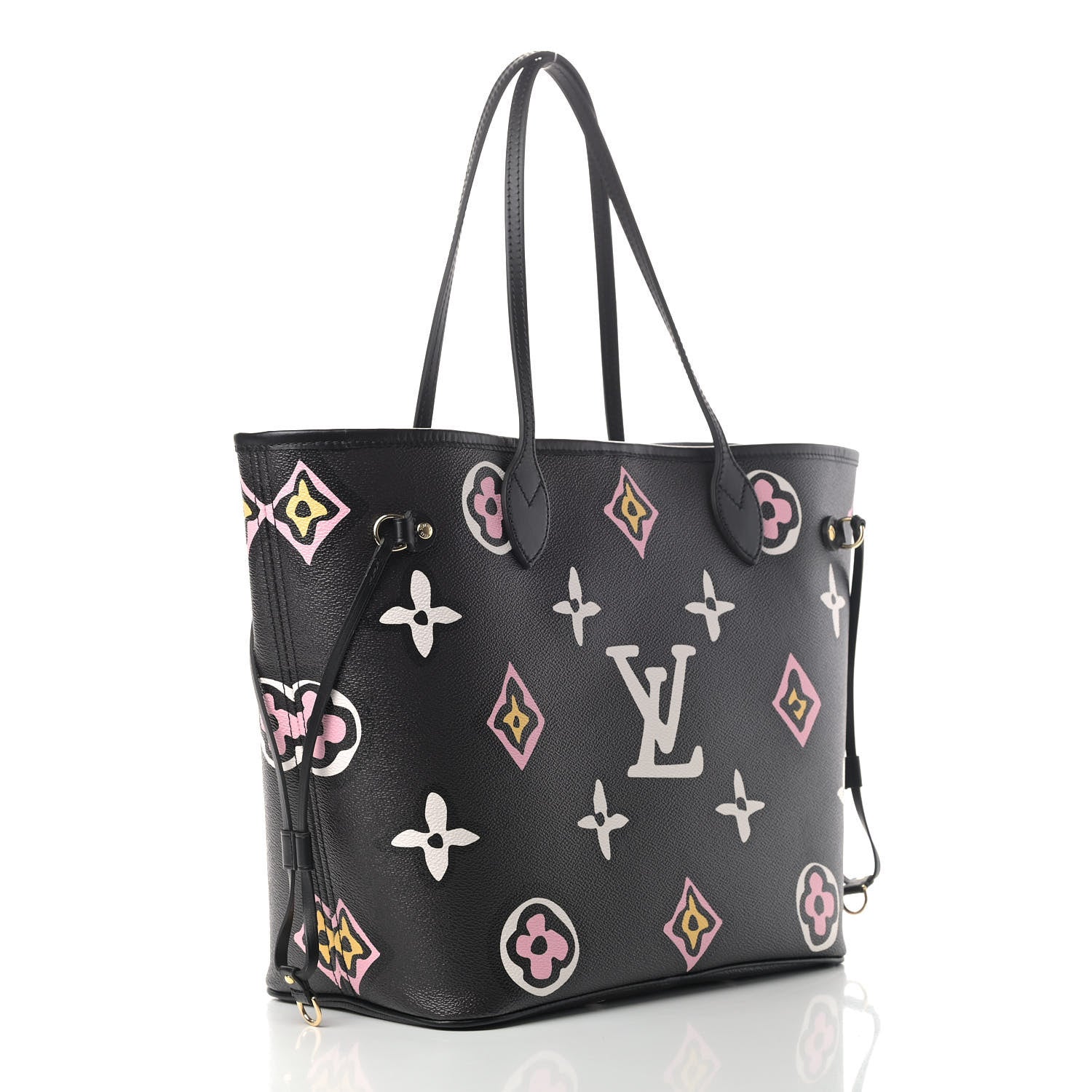 Louis Vuitton Monogram Giant Wild At Heart Neverfull MM Black 3 of 5