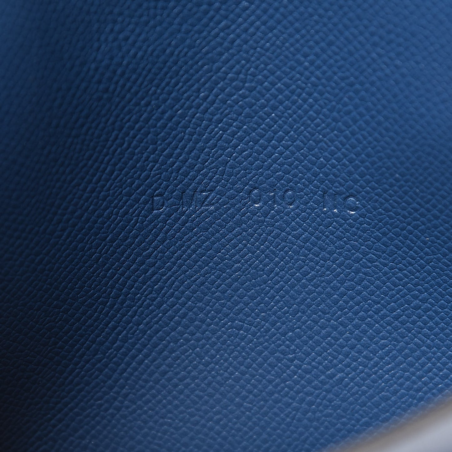 Madame Calfskin Kelly Pocket Compact Wallet Deep Bleu
