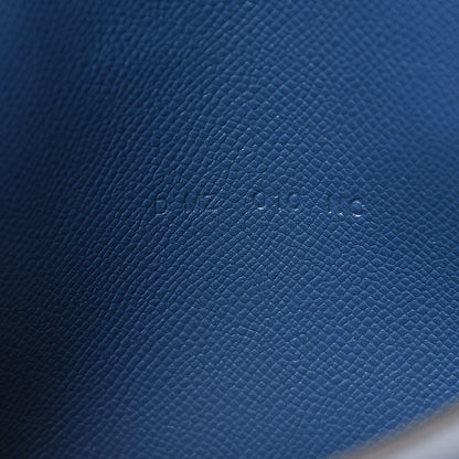 Hermes Madame Calfskin Kelly Pocket Compact Wallet Deep Bleu 7 of 8