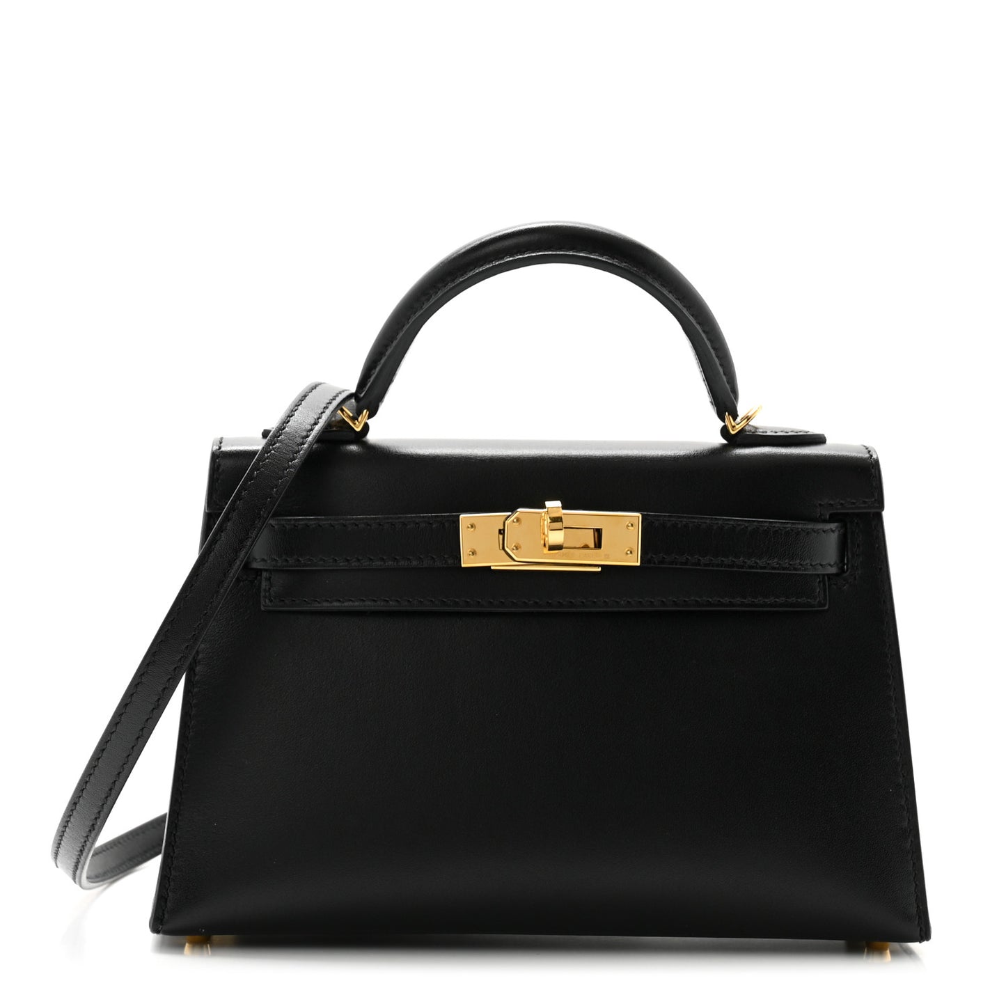 Tadelakt Mini Kelly Sellier 20 Black