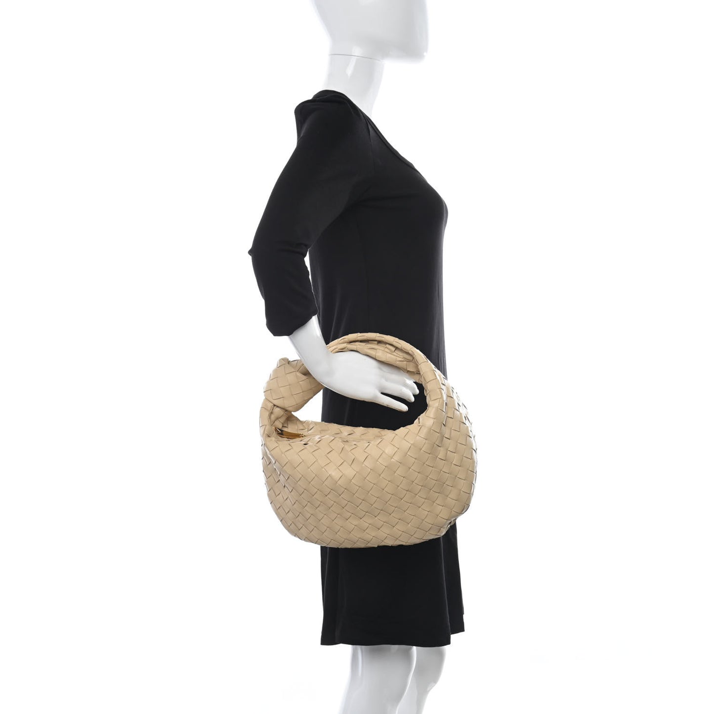 Nappa Intrecciato Teen Jodie Hobo Porridge