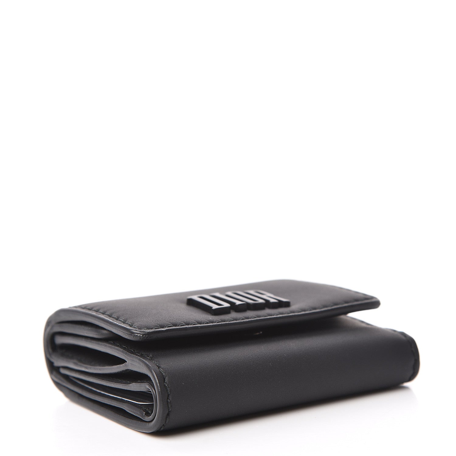 Christian Dior Ultra Matte Calfskin Medium Wallet Black 4 of 8