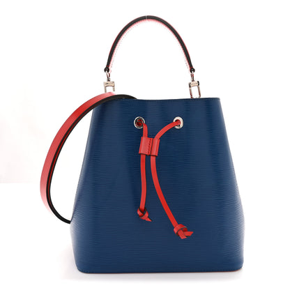 Louis Vuitton Epi Neonoe Indigo Emerald Green Coquelicot 1 of 11