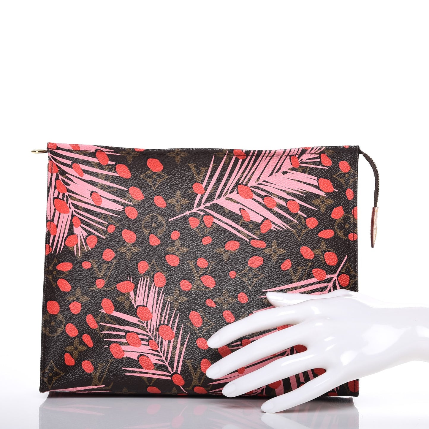 Monogram Jungle Dots Toiletry Pouch 26 Sugar Pink Poppy