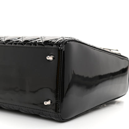 Christian Dior Patent Cannage Medium Lady Dior Black 8 of 8