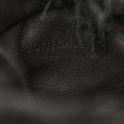 Bottega Veneta Shearling Lambskin The Pouch Chain Black 6 of 10
