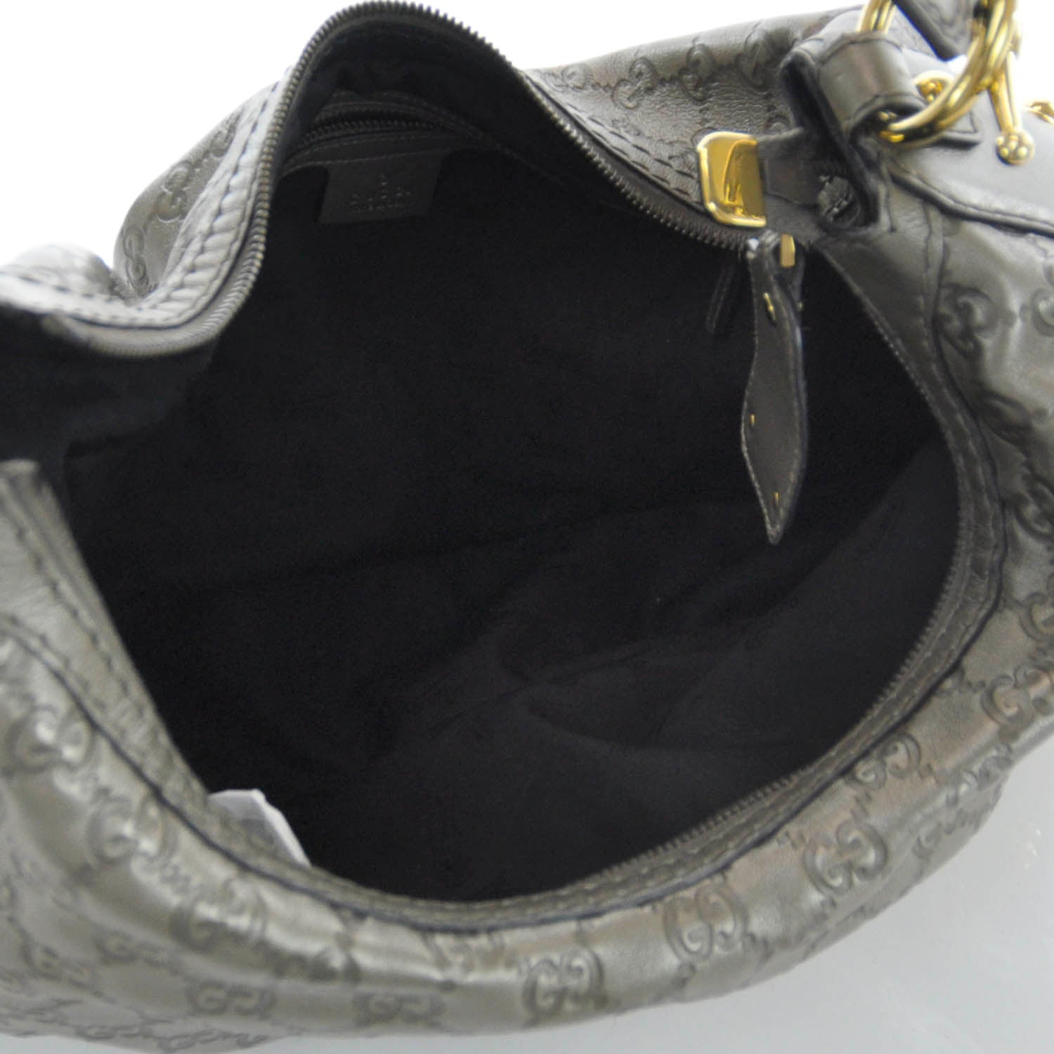 Gucci Guccissima Medium Jockey Hobo 7 of 9