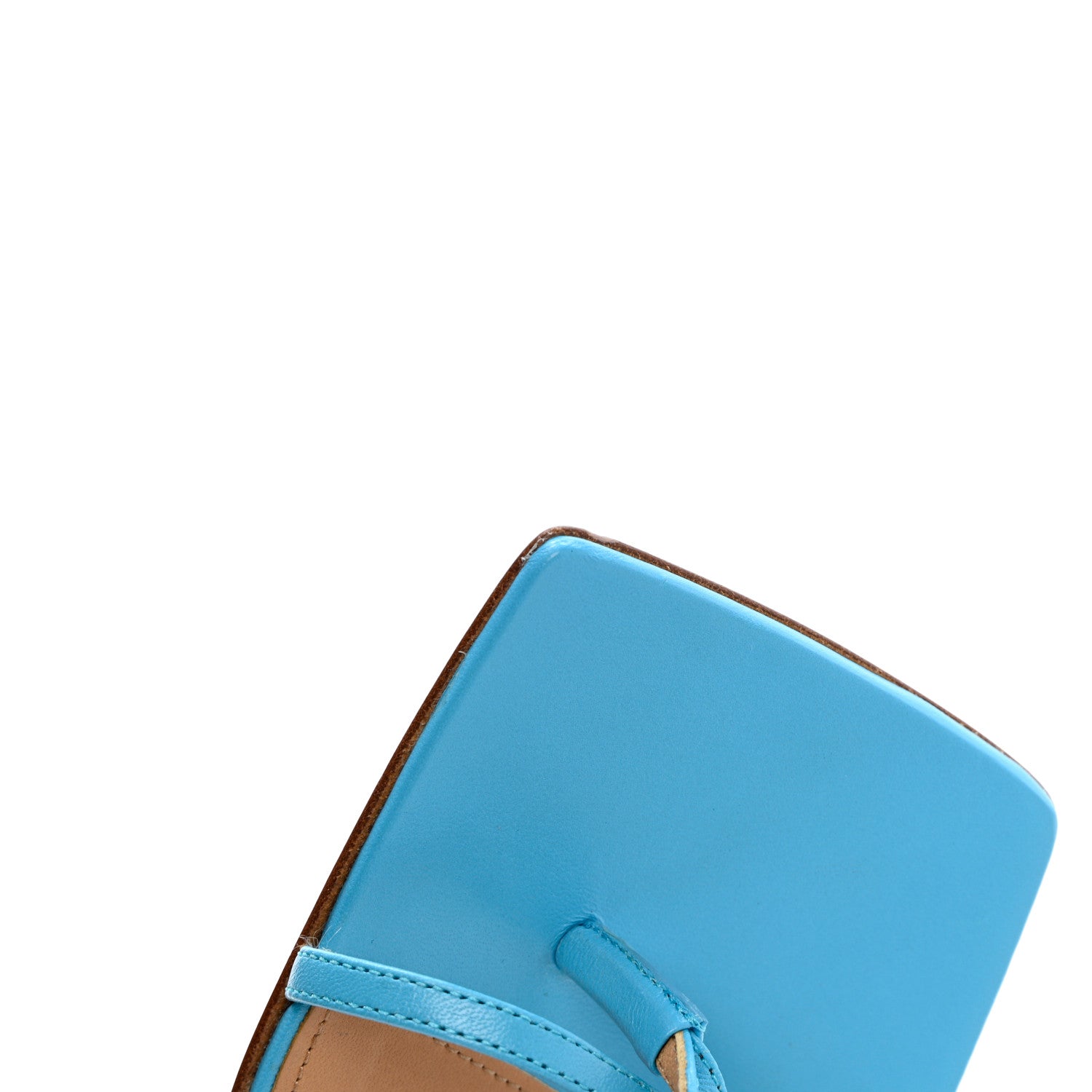 Bottega Veneta Lambskin Stretch Multi Strap 90mm Sandals 39.5 Sky Blue 8 of 11