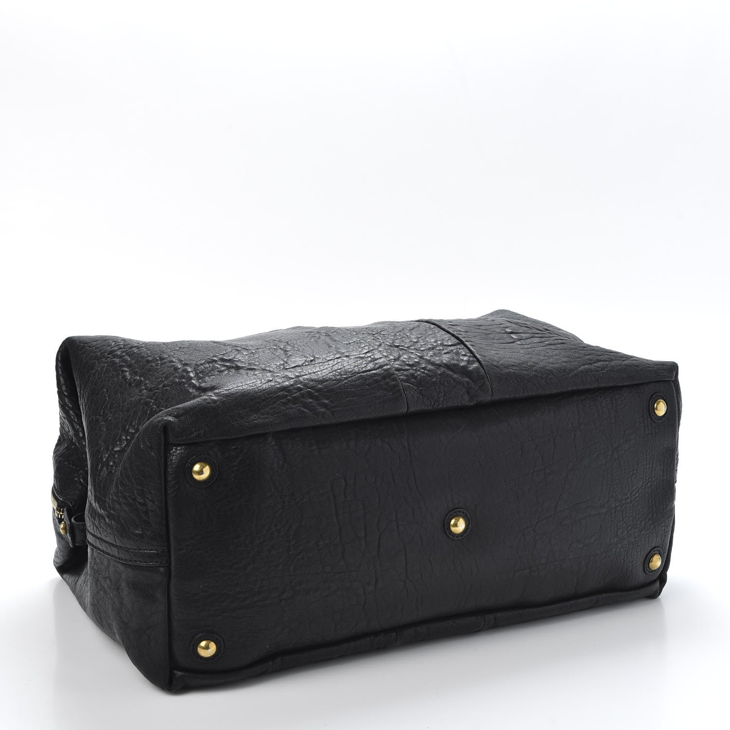 Saint Laurent Pebbled Lambskin Medium Easy Sac Black 3 of 8