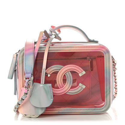 Chanel PVC Lambskin Filigree Small CC Filigree Vanity Case Pink Multicolor 1 of 10