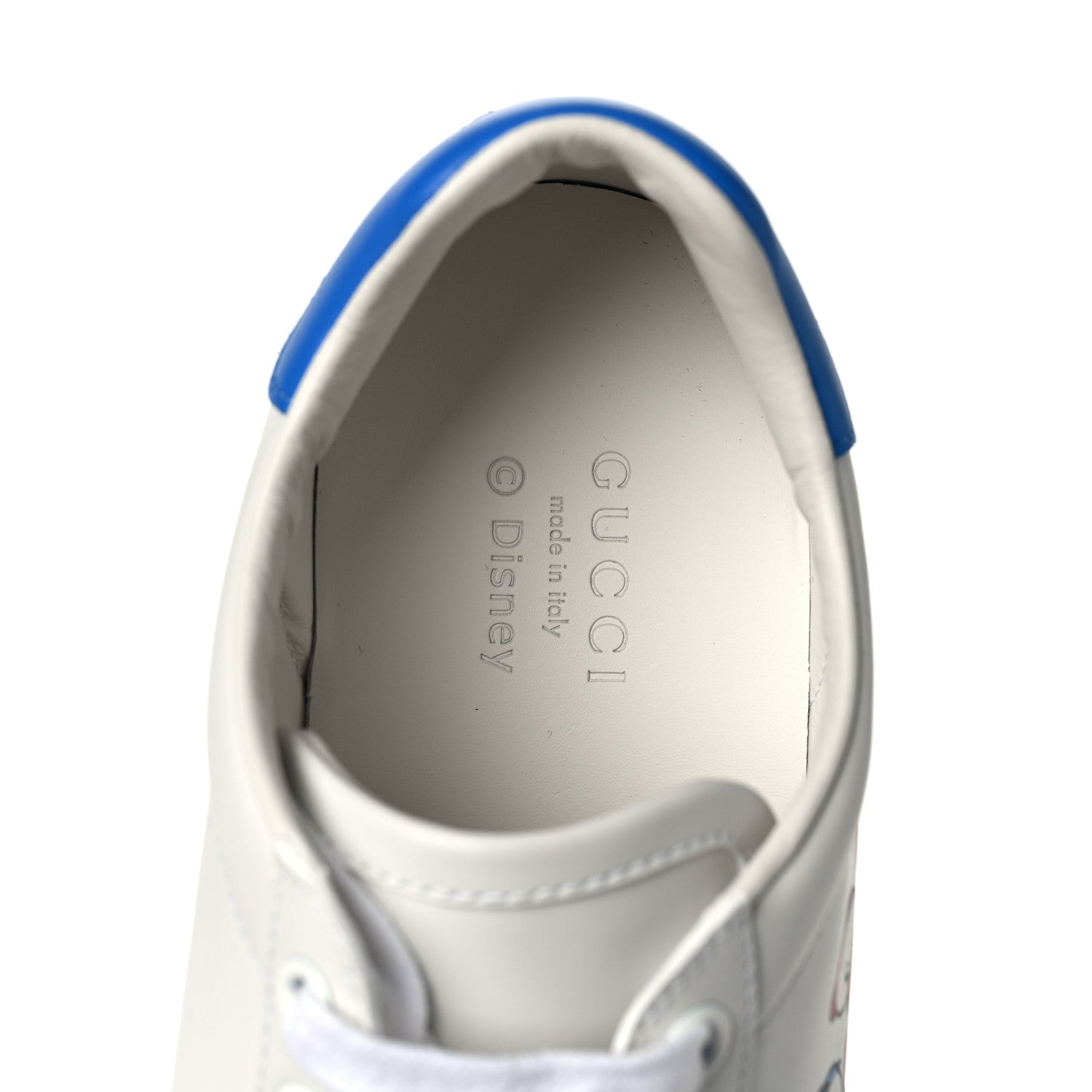 Gucci X DISNEY Calfskin Miro Soft Donald Duck Womens Ace Sneakers 35.5 White Bright Splash 7 of 8