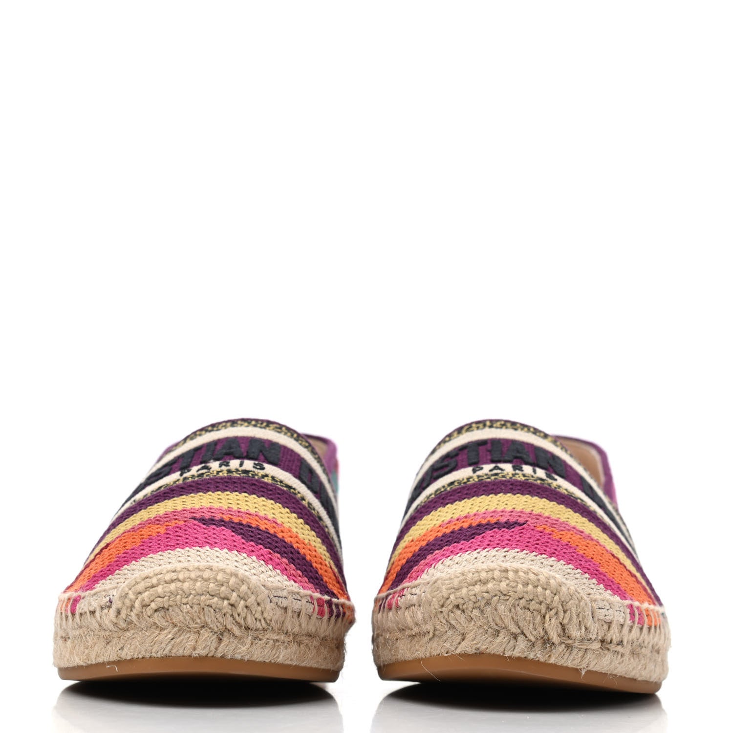 Christian Dior Cotton Embroidered Patchwork Granville Espadrille 39 Multicolor 2 of 4