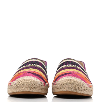 Christian Dior Cotton Embroidered Patchwork Granville Espadrille 39 Multicolor 2 of 4