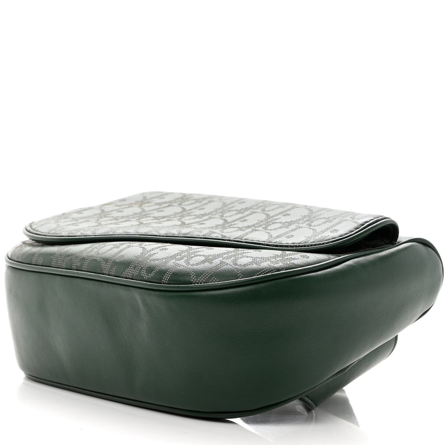 Galaxy Calfskin Oblique World Tour Saddle Belt Bag Green