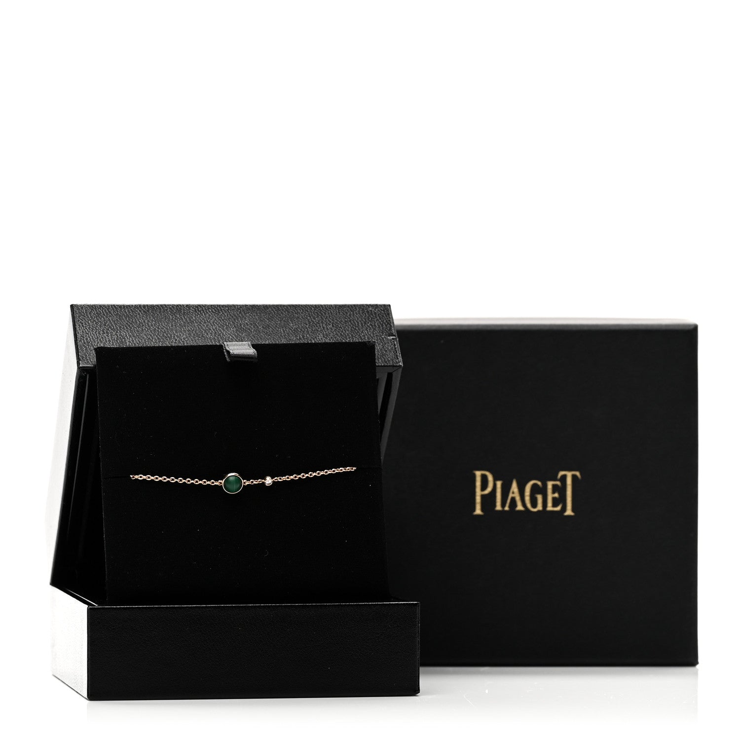 Piaget 18K Rose Gold Malachite Diamond Possession Bracelet 4 of 4