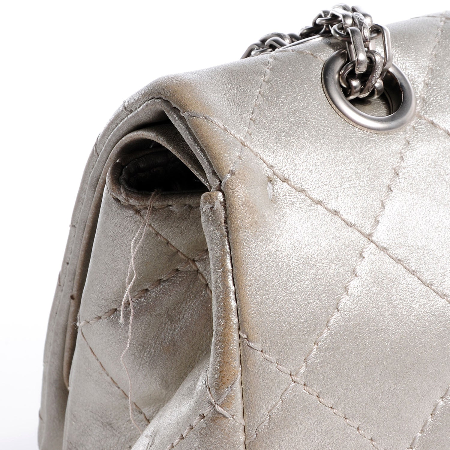 Chanel Lambskin 2.55 Reissue 227 Flap Silver 4 of 9