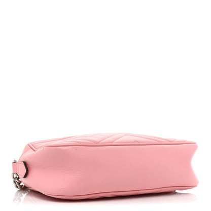 Gucci Calfskin Matelasse Small GG Marmont Chain Shoulder Bag Wild Rose 4 of 17