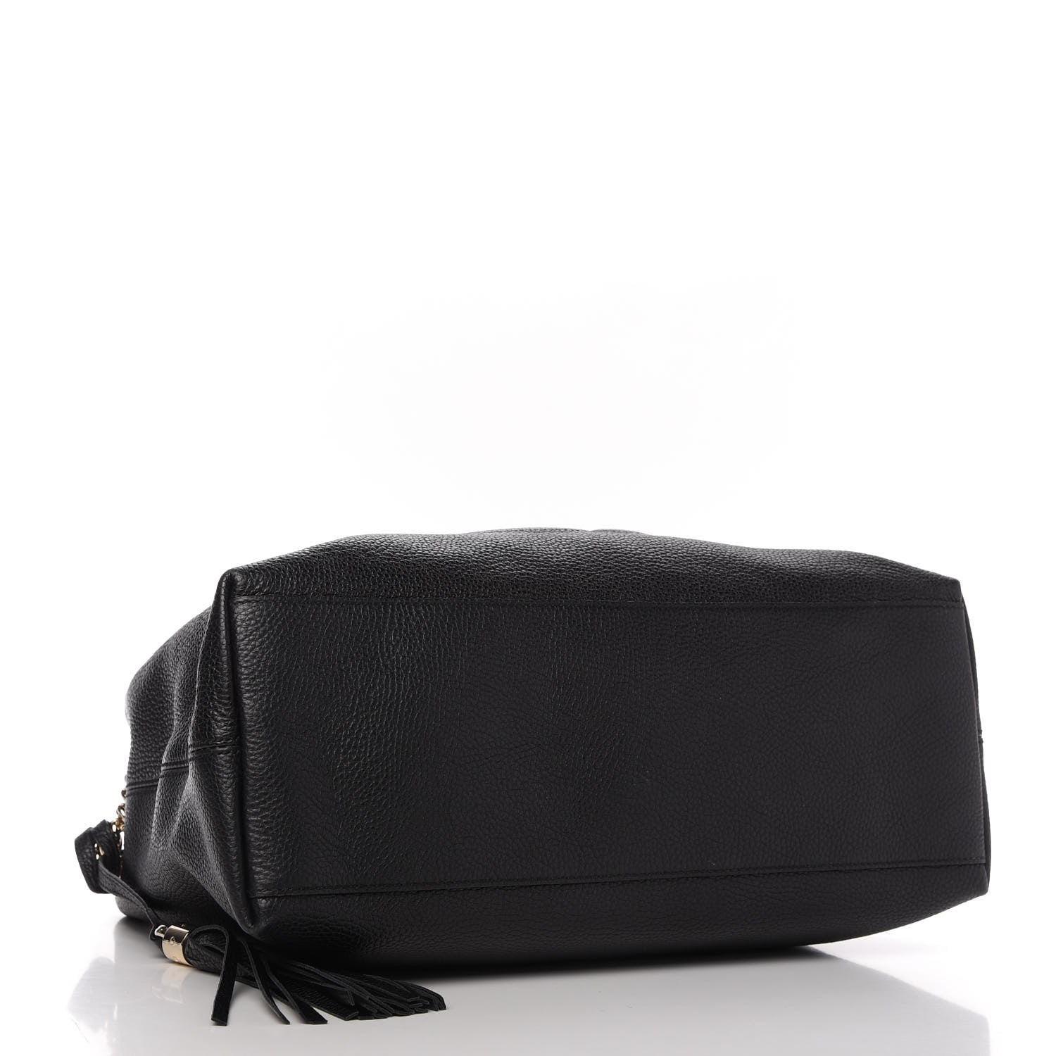 Gucci Pebbled Calfskin Medium Soho Chain Shoulder Bag Black 4 of 10