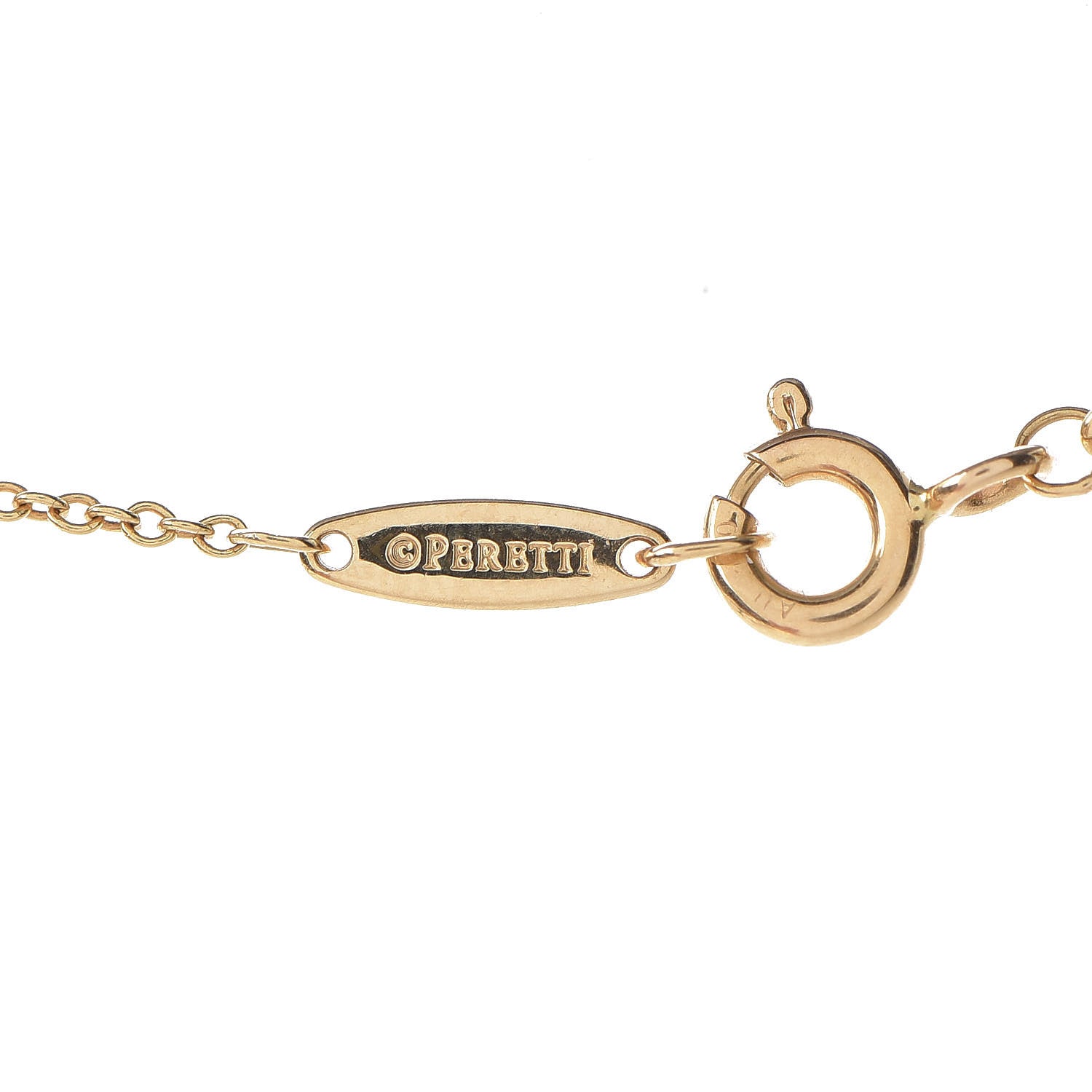 Tiffany 18K Yellow Gold Diamond .05ct Elsa Peretti Diamonds by the Yard Pendant Necklace 5 of 7