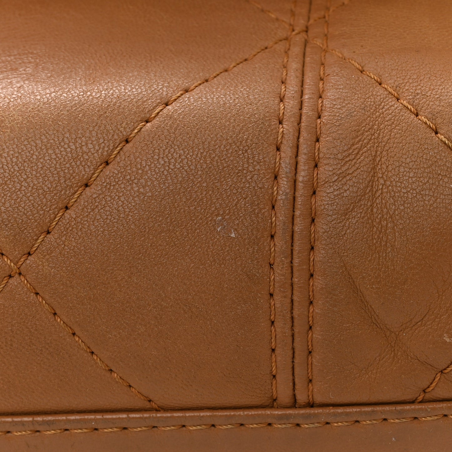 Lambskin Quilted Large Soft Touch Flap Beige