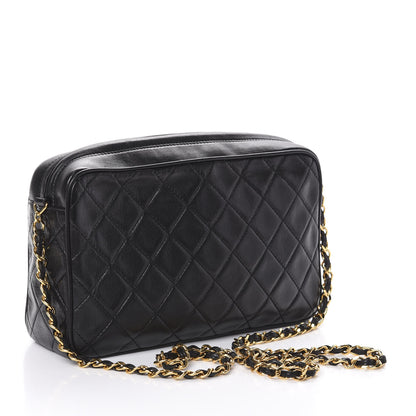 Chanel Lambskin Quilted Tassel Camera Case Black 4 of 10