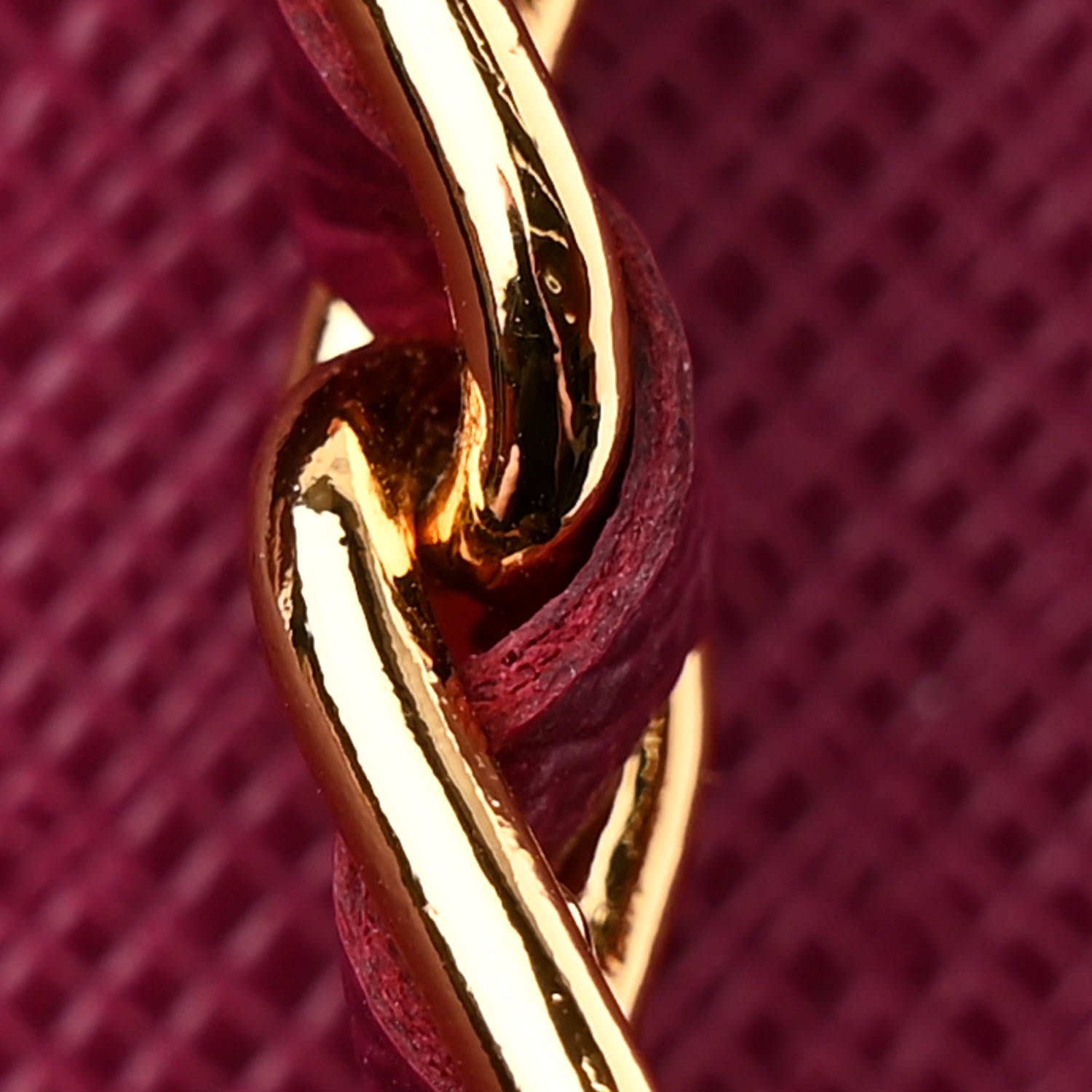 Prada Saffiano Lux Sound Wallet On Chain Ibisco 14 of 15