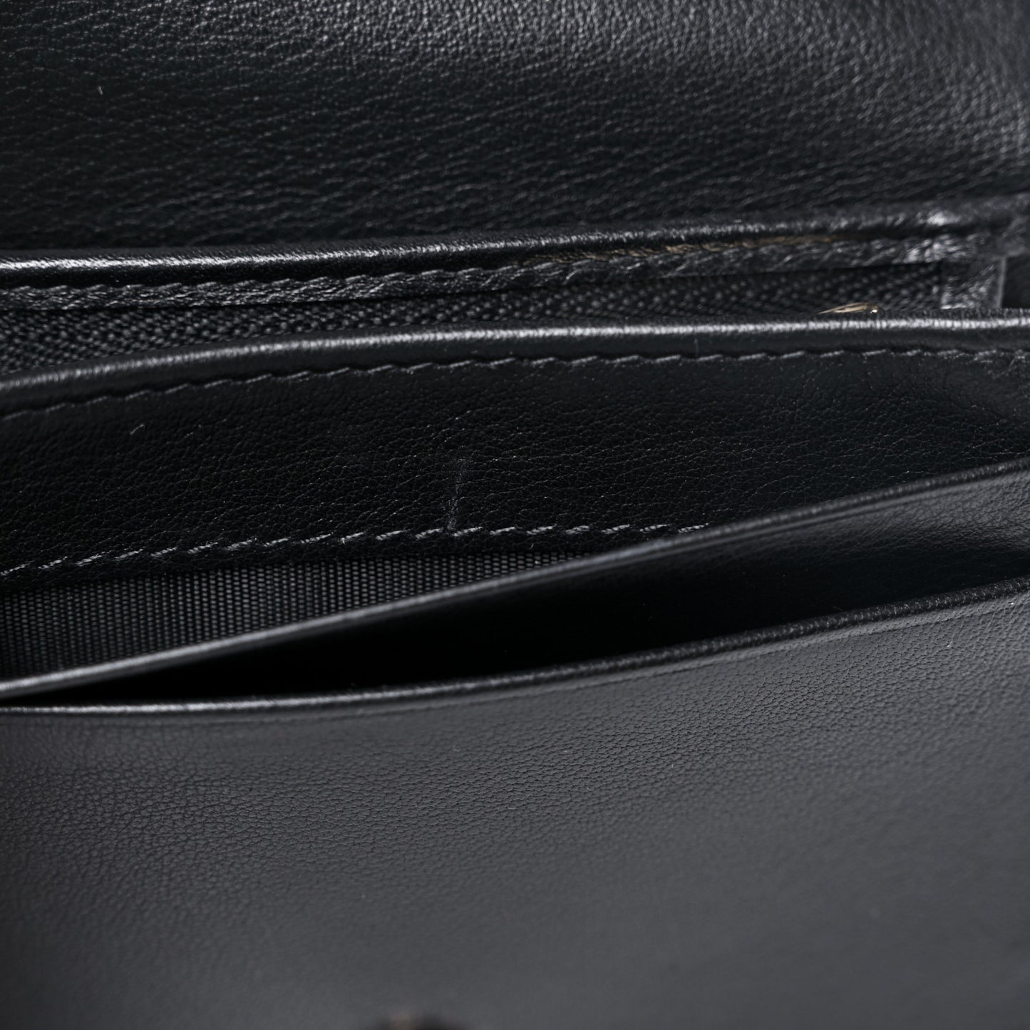 Patent Cannage Mini Lady Dior Wallet Black