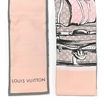 Louis Vuitton Silk Monogram Trunks Bandeau Rose Poudre 3 of 7