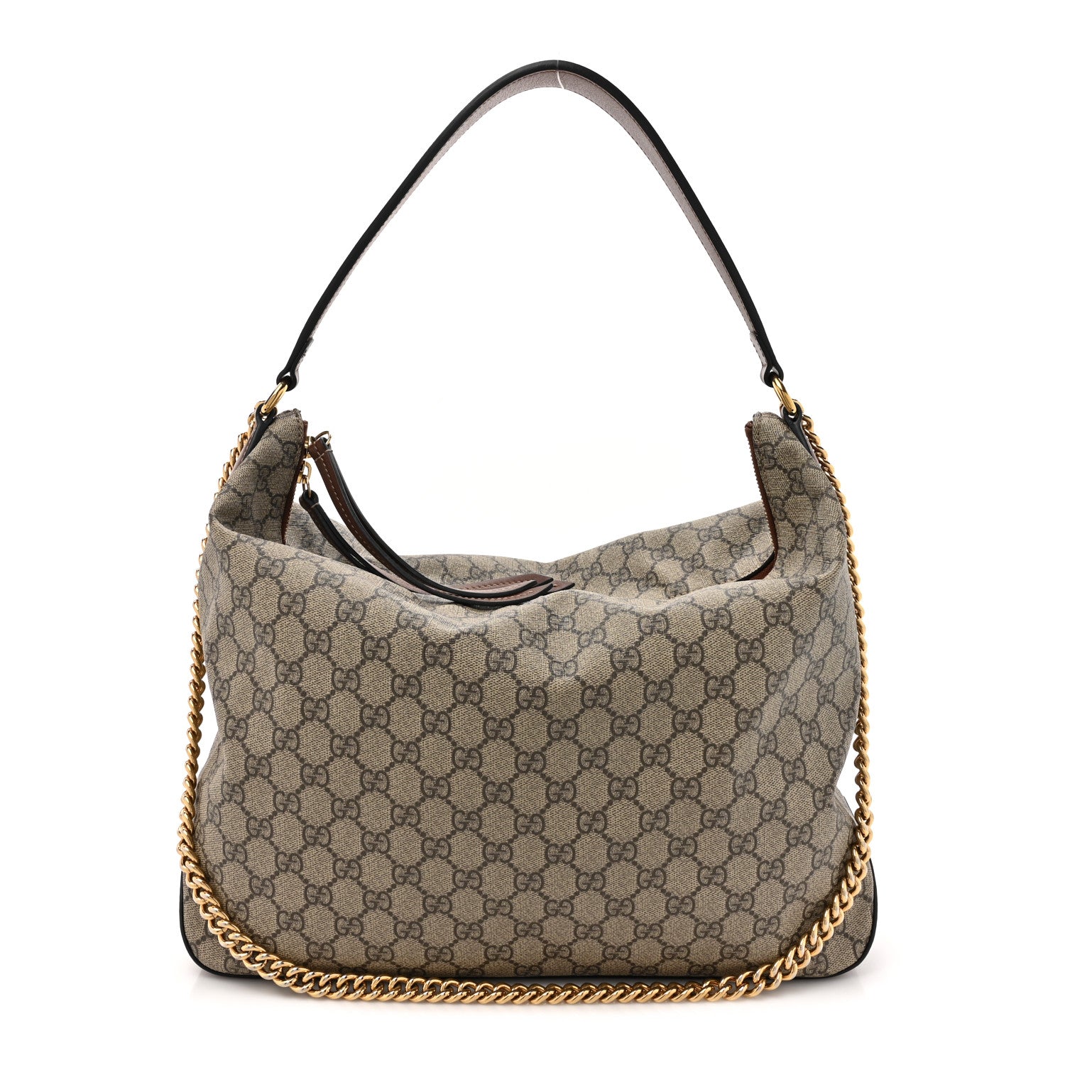 Gucci GG Supreme Monogram Large Linea A Hobo Light Brown 1 of 18