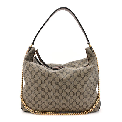 Gucci GG Supreme Monogram Large Linea A Hobo Light Brown 1 of 18