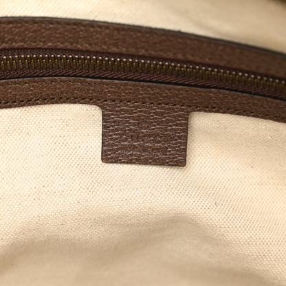 Gucci GG Supreme Monogram Textured Dollar Calfskin Web Medium Ophidia Carry-On Duffle Bag Beige Ebony New Acero 5 of 9