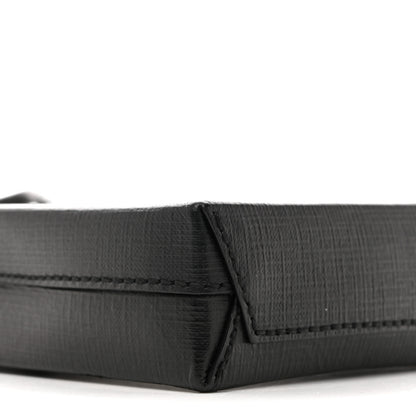 Balenciaga Squared Calfskin Logo Shopping Phone Holder Bag Black 8 of 9