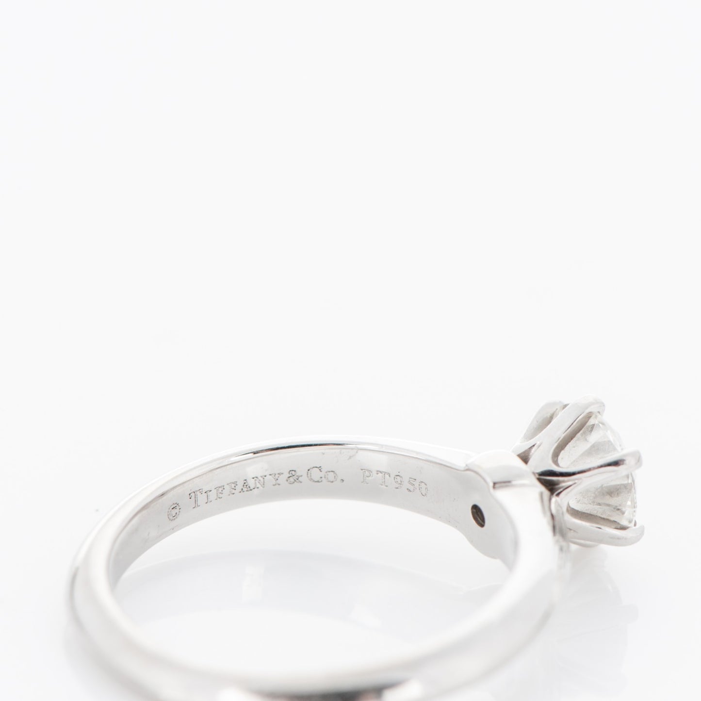 Platinum Diamond .74ct Solitaire Engagement Ring 5