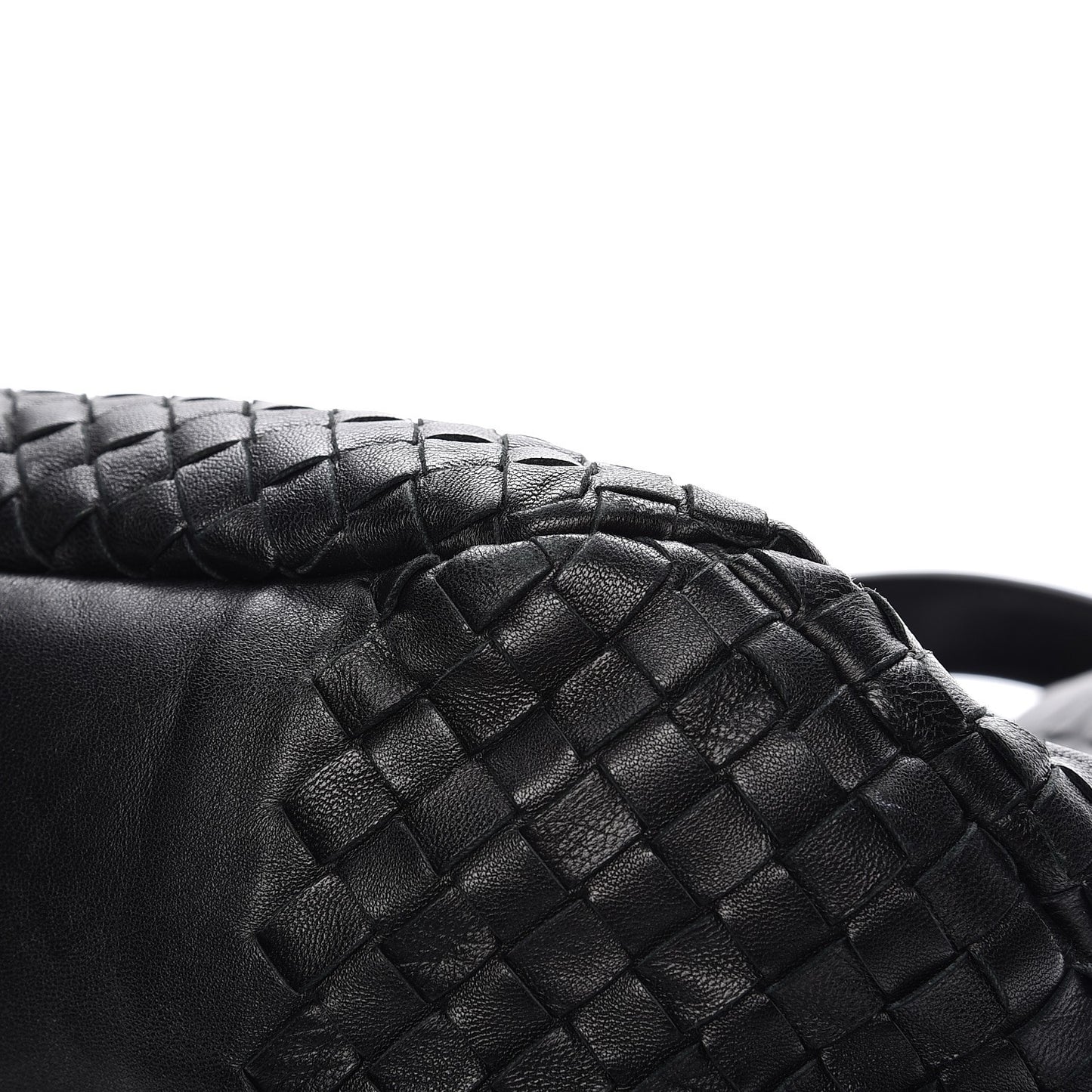 Nappa Intrecciato Medium Campana Nero Black