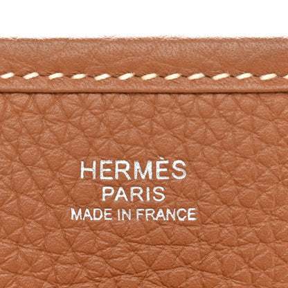 Hermes Taurillon Clemence Evelyne III PM Gold 6 of 11