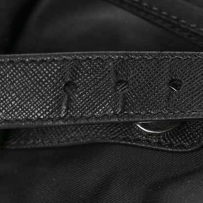 Prada Tessuto Nylon Saffiano Medium Backpack Black 8 of 9
