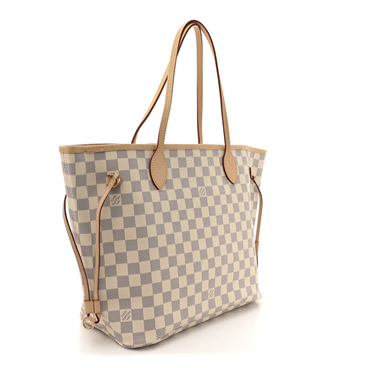 Damier Azur Neo Neverfull MM Rose Ballerine