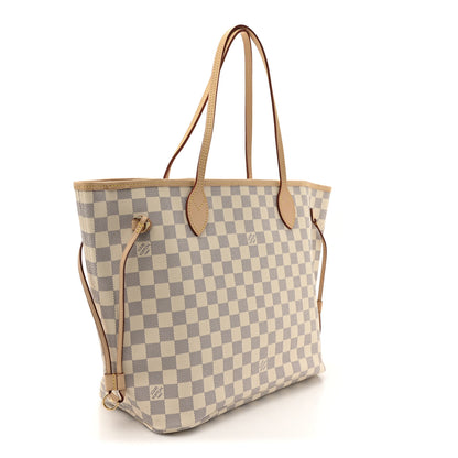Louis Vuitton Damier Azur Neo Neverfull MM Rose Ballerine 4 of 11