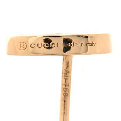 Gucci 18K Yellow Gold Interlocking G Stud Earrings 3 of 3