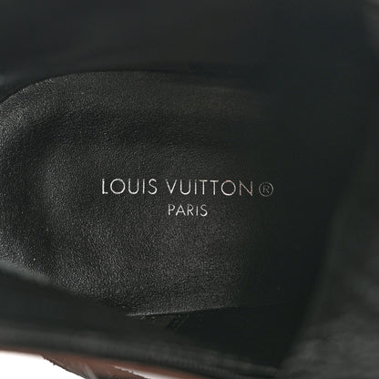 Louis Vuitton Patent Calfskin Monogram Star Trail Ankle Boots 36 Black 6 of 11