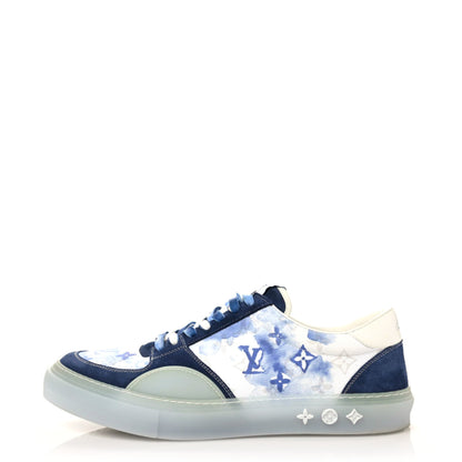 Louis Vuitton Monogram Watercolor Mens LV Ollie Sneakers 11 Blue 1 of 9