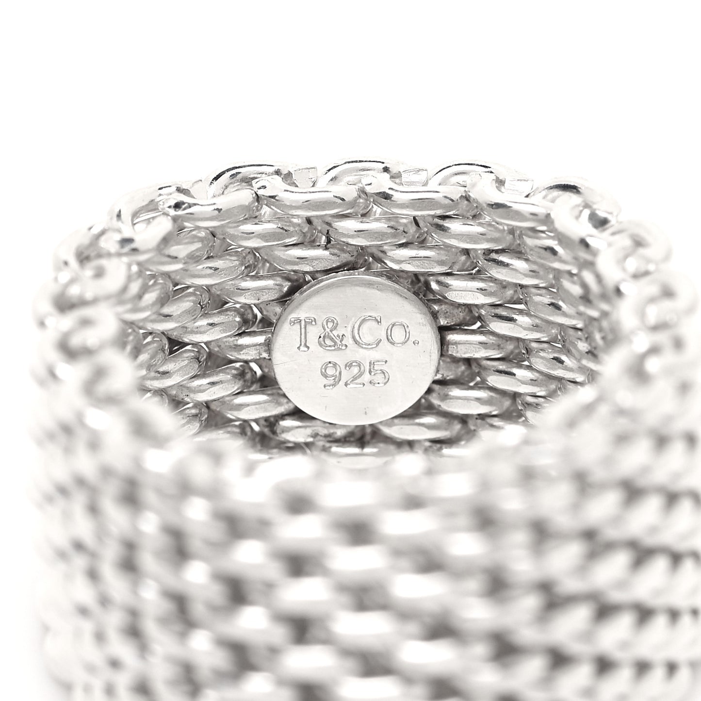 Sterling Silver Somerset Mesh Ring 49 4.75