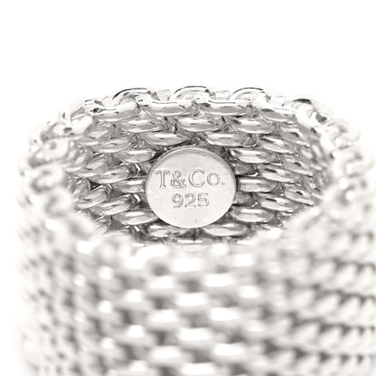 Tiffany Sterling Silver Somerset Mesh Ring 49 4.75 4 of 4