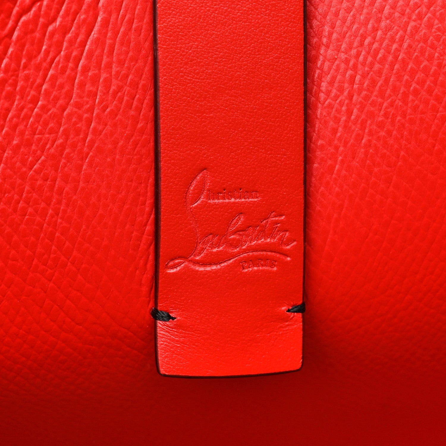 Christian Louboutin Calfskin Loubitag Spikes East West Cabata Tote Black 6 of 10